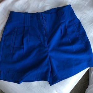 High-Waisted Cobalt Blue Shorts Sz UK 8